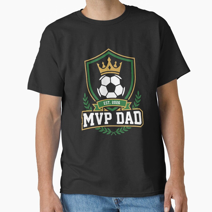MVP Dad Soccer Crest Crown Father's Day by TeNovaStudio