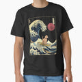 Goldendoodle Kanagawa Japanese Surfing Wave by rafaeltto