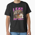 I Eat Dry Wall Funny Animal Meme Typography by tadmercado