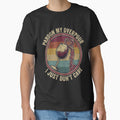 Pardon My Overpour I Just Don't Care Retro 70s Sunset Wine Badge by JaphstarCreatives