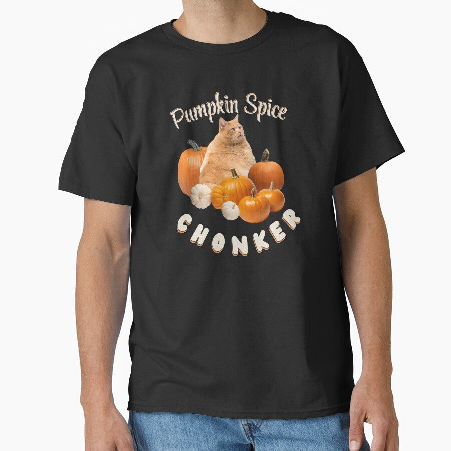 Pumpkin Spice Chonker Cat Halloween Meme Fall Fun | Light Ink Version by SunandShade