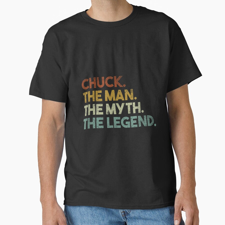 Chuck Gift The Man The Myth The Legend Vintage T-Shirt by GabrielaPeterse