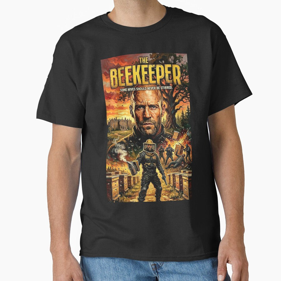 The Beekeeper Retro Action Crime Movie Art Poster by Art's Diner