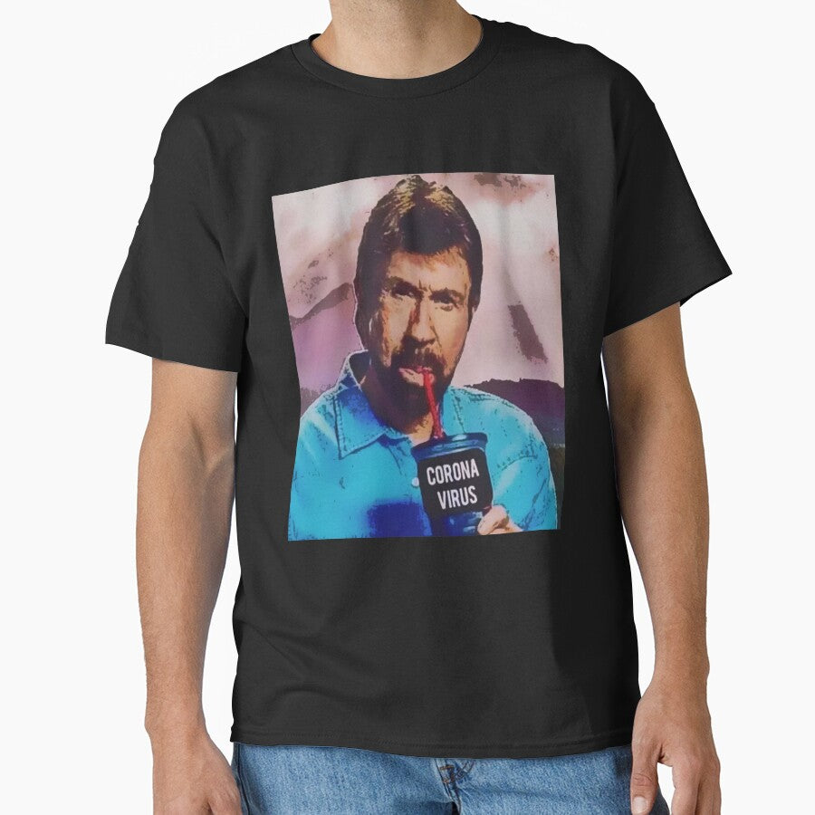 Chuck Norris Drinks Coronavirus by VicFreedomind