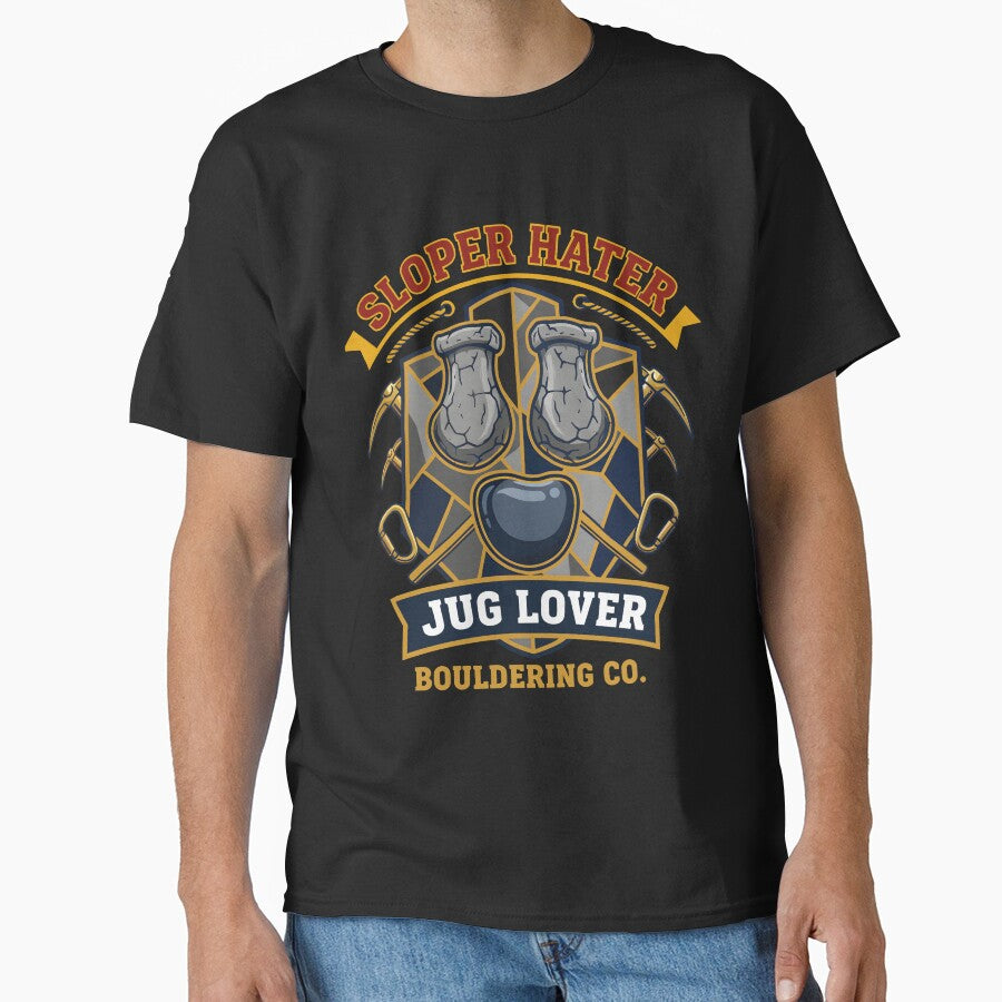 Sloper Hater Jug Lover Bouldering Co Funny by LuminOrb