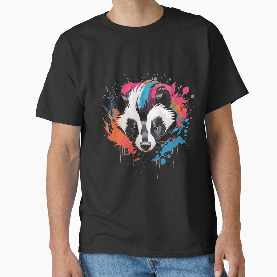 Cute Colorful Skunk in Graffiti Style by MindSmith