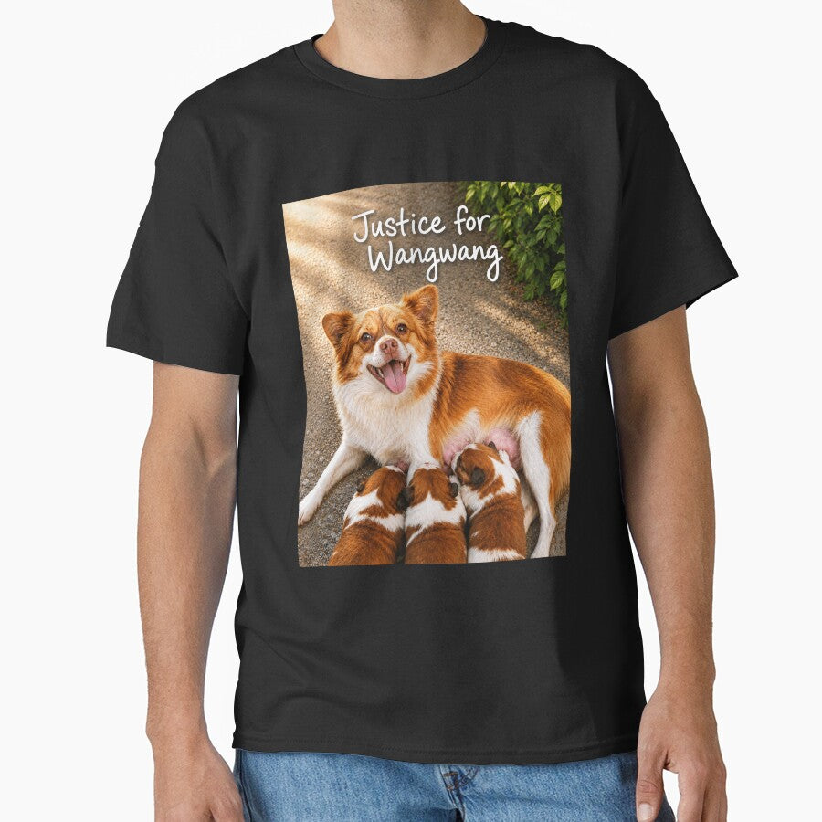 Justice for Wangwang “Mother Dog Nursing Puppies” Memorial Animal Gift by CanvasFuse
