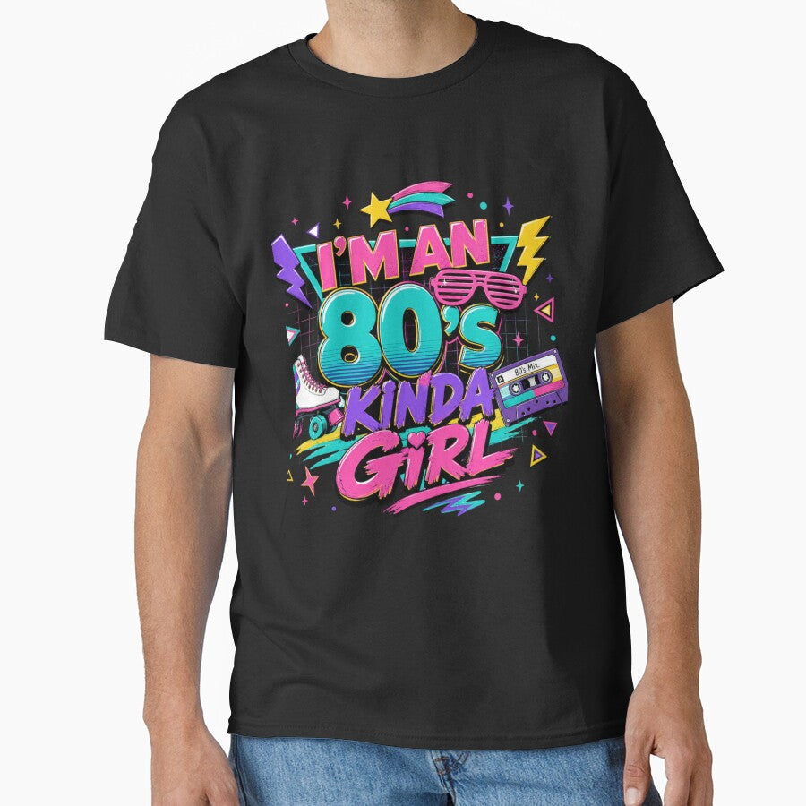 I'm An 80s Kinda Girl Retro Roller Skate Cassette Design by LunaPixelStudio