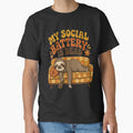My Social Battery Is Dead Funny Sloth Retro Couch Slacker Mode by ElkasDesign