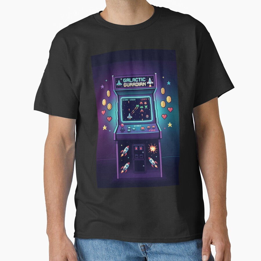 Retro Arcade Pixel Art — Vintage 80s Gaming Cabinet | Synthwave Gamer Gift by spectomine