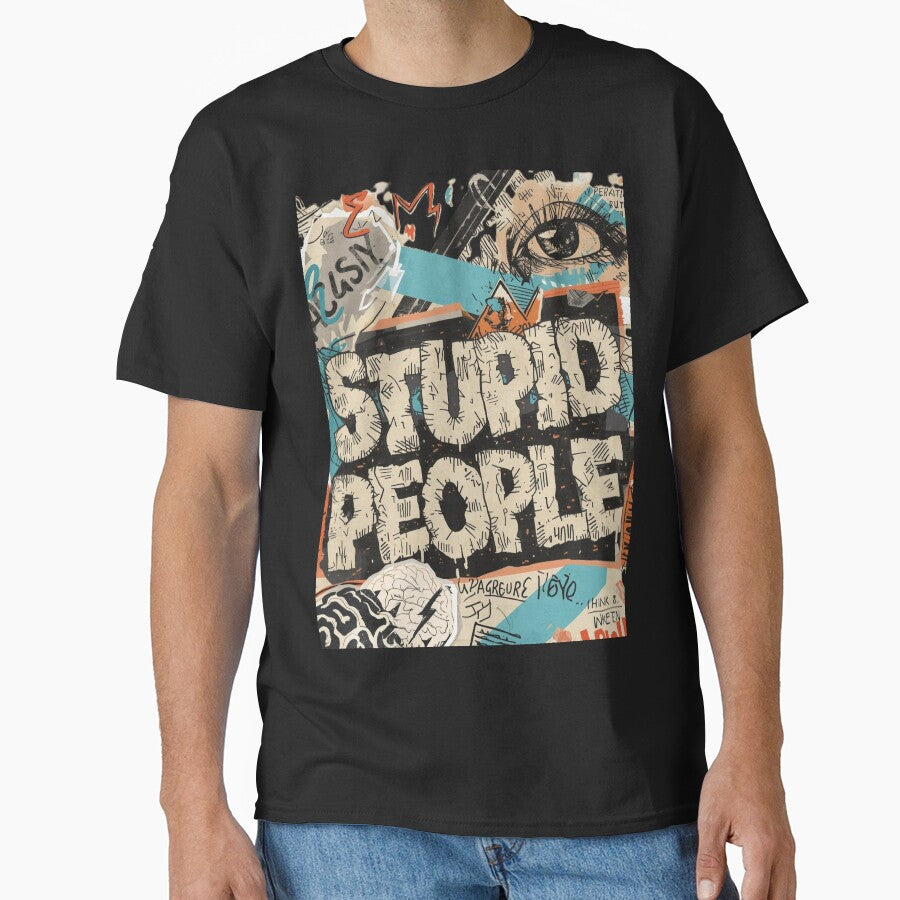 Stupid People Grunge Collage Zine Aesthetic Punk Art by ConfuseLab Alt