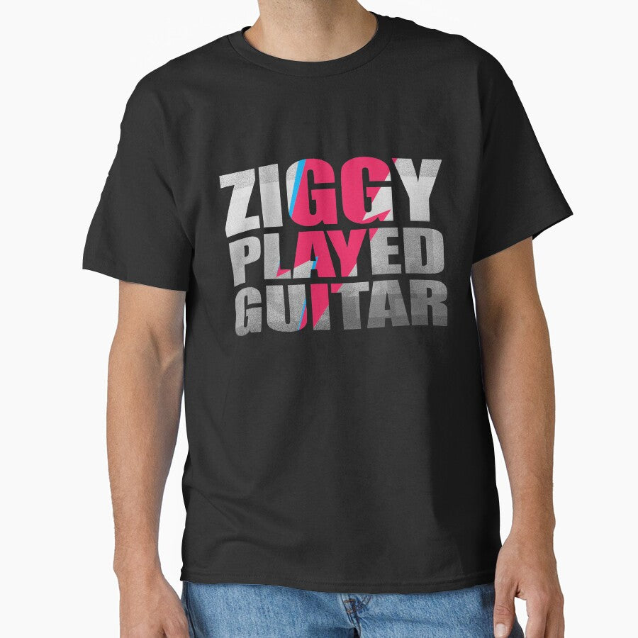 ZIGGY PLAYED GUITAR #ON BLACK by artpopop