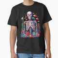 Whimsical Watercolor Skeleton Made of Corals, Fish & Botany by Kawaii-n-Spice