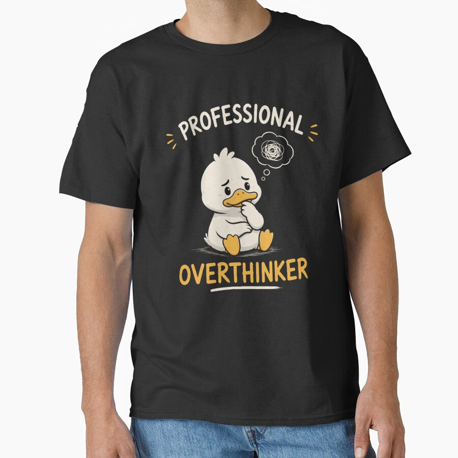 Professional Overthinker Funny Duck Meme by JalwaWear