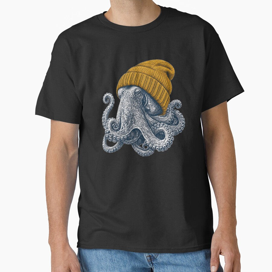 Yellow Beanie Octopus by Silvered-Wings