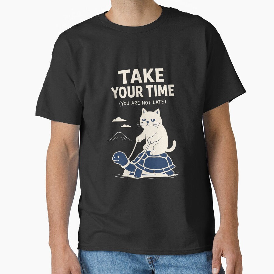 Cat Riding Snail — "Slow Is Still Progress" by Mystic & Celestial Art