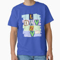 Lazy Day Collage Art Tee with Sleeping Cat by SeJaa