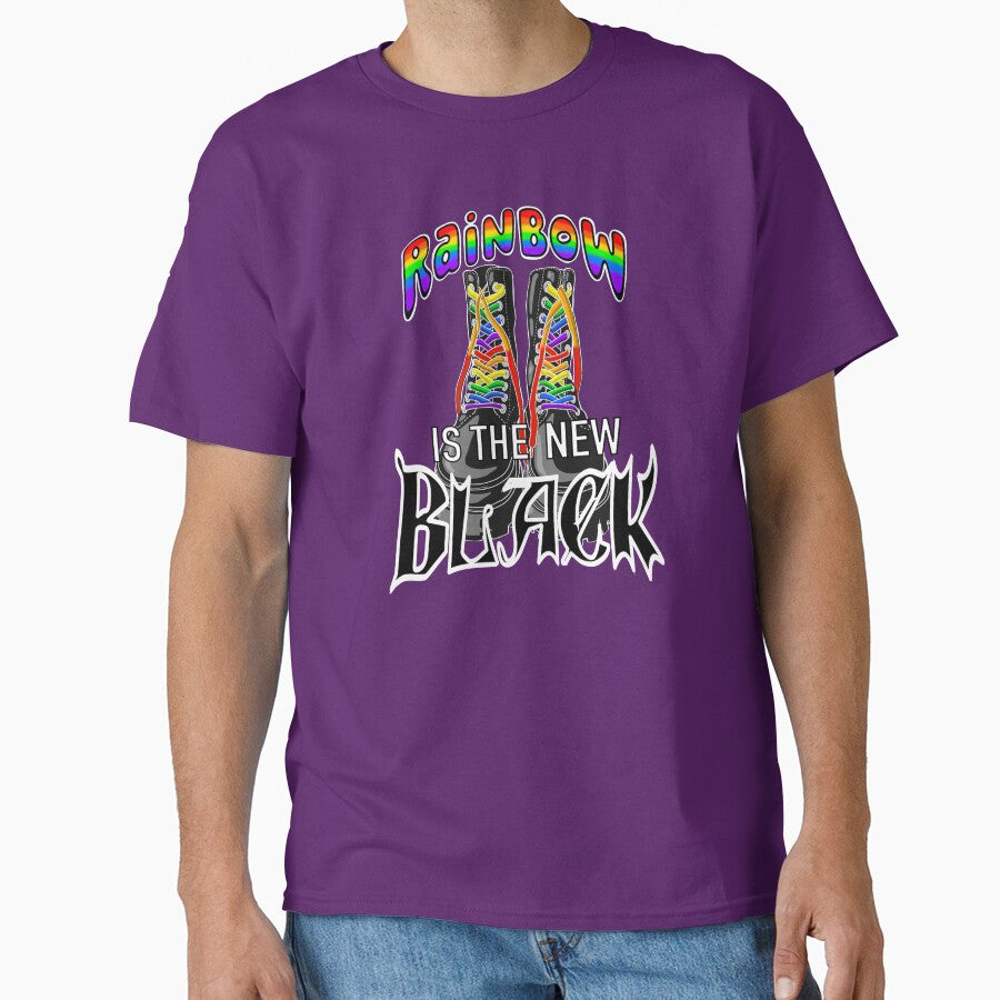 Rainbow is the New Black | Rainbow Goth | Dark Humor | Funny by fragi1eworks