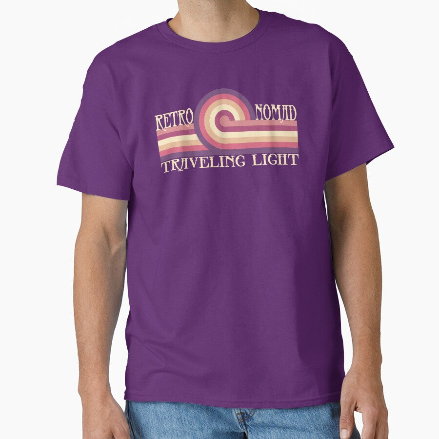Retro Nomad, Traveling Light-Tee by CPC-DESIGN