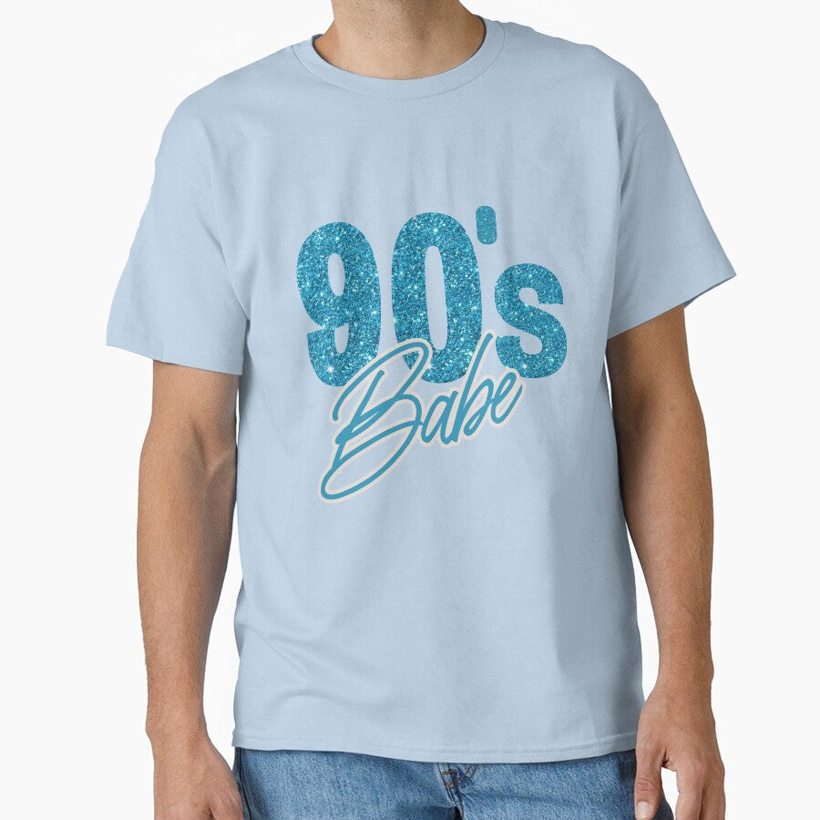 90's Babe in light blue by MY COLORING DRAW