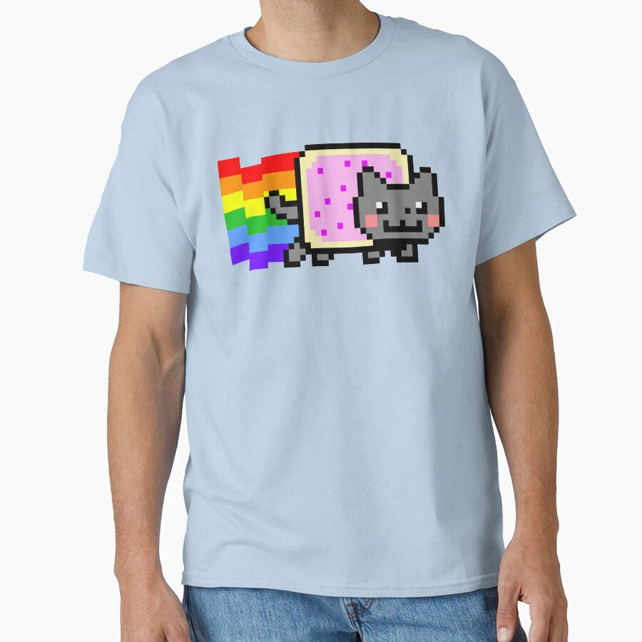 Original Nyan Cat Pixel Art Y2K Retro Internet Aesthetic by TrxshWear