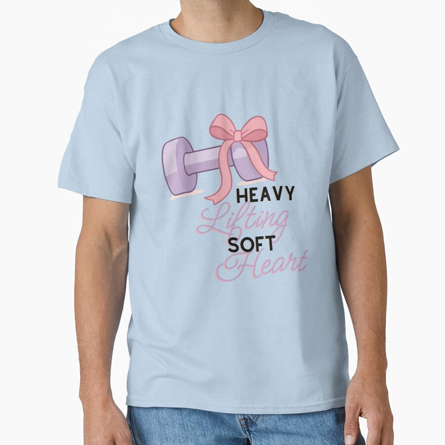 Heavy Lifting Soft Heart Lavender Dumbbell Bow Cute by Girly-Universe