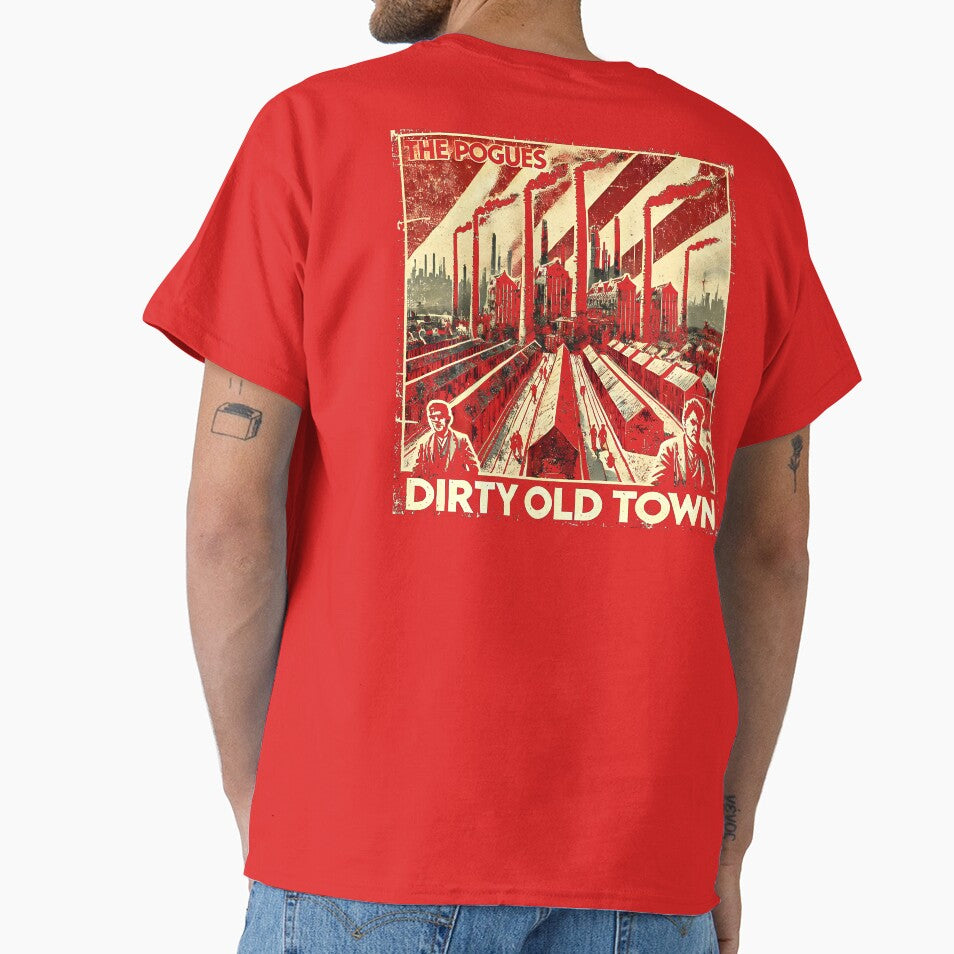 The Pogues T-shirt - Dirty Old Town Soviet Propaganda Style - USSR by Sovietmovies