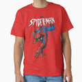 Web Slinging Masked Hero Retro Comic Action Classic T-Shirt by kittens2doggy