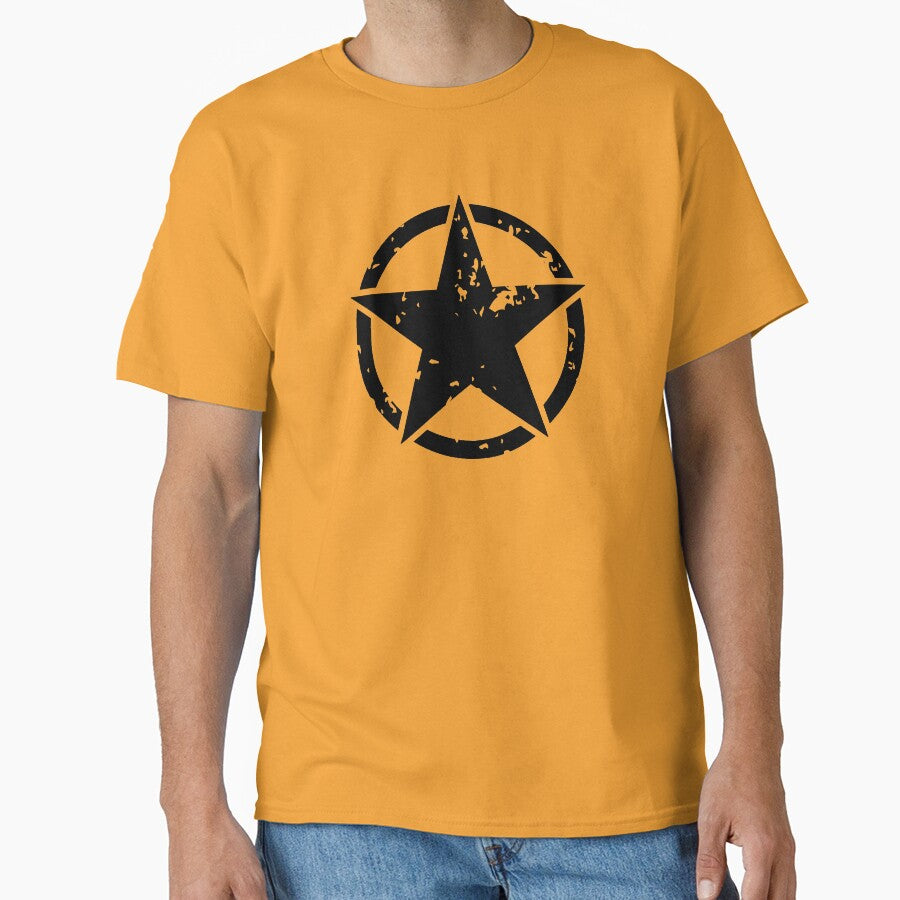 Distressed Black Military Star Sticker by BlueSkyTheory
