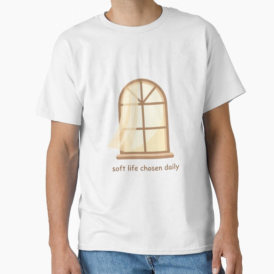 Soft Life Chosen Daily – Spiritual Self Care Quote Art by CosmicQuietStudio
