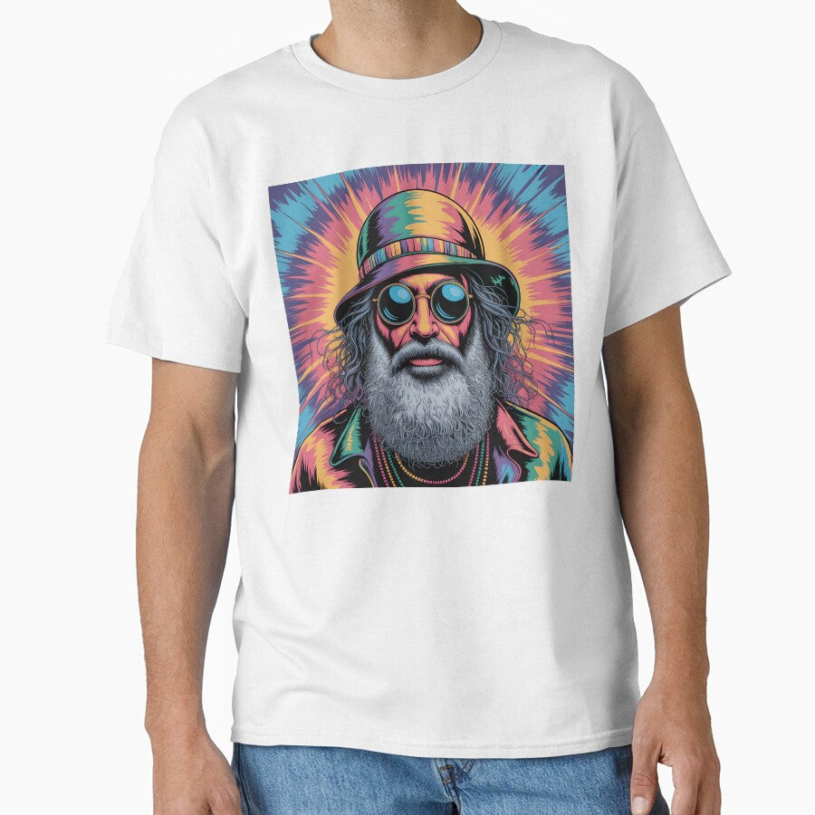 Elderly White Hippie by PixelCraftStudio