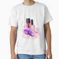 Nail Polish bottles and peony flowers by jalinaart