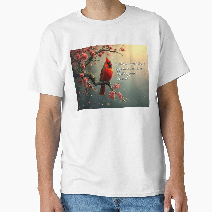 When a cardinal appears, it is a visitor from heaven by PopCultureArtShop