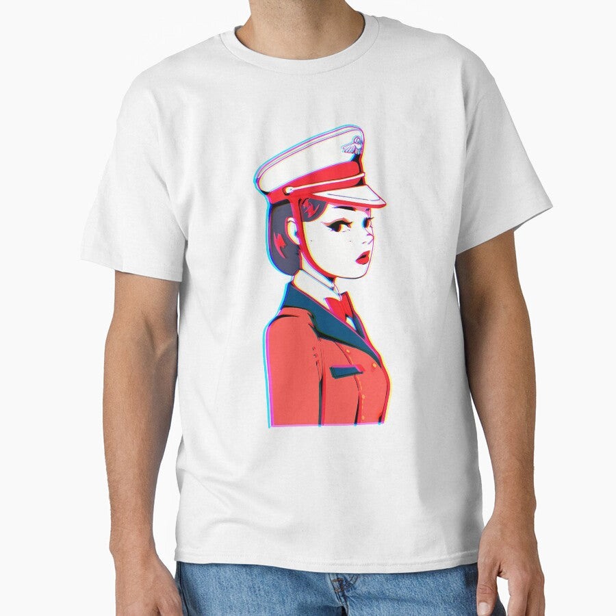 Anaglyph 3D Flight Attendant Uniform by SweetClicks123
