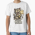 Feral And Proud Crazy Cat – Funny Chaotic Cat Mom Cat Lover Gift by SaNaCreation13