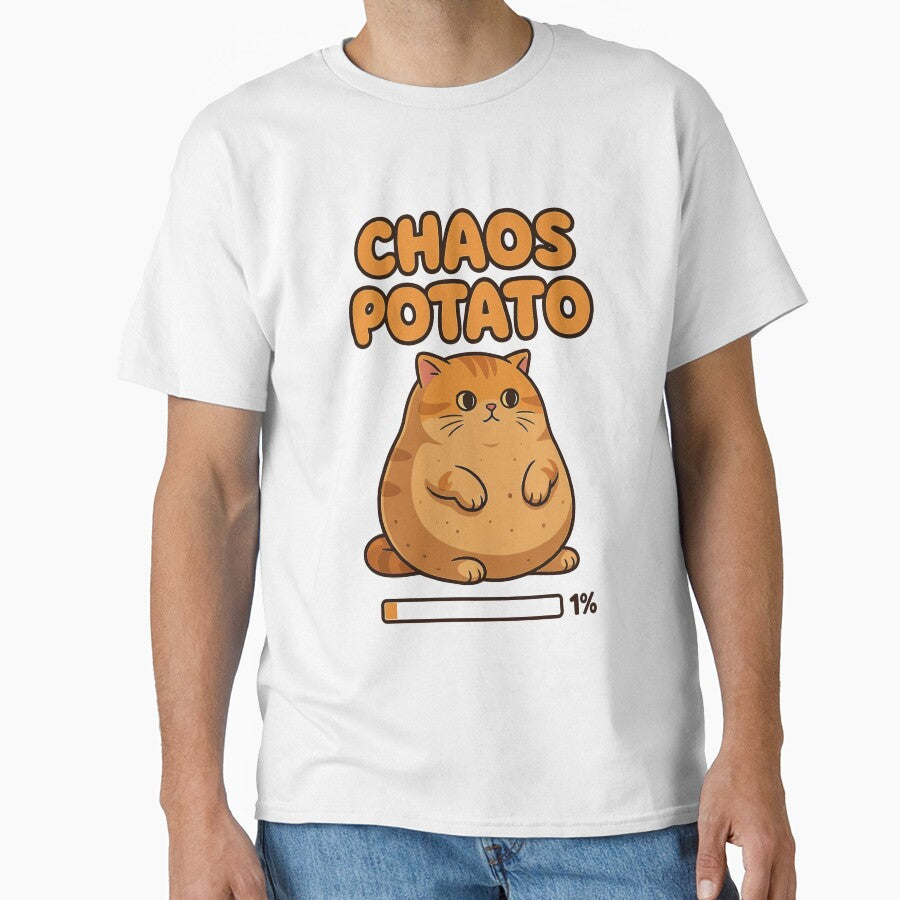 Chaos Potato - Funny Cat Loading by shirt0pedia