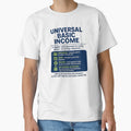 Universal Basic Income T-Shirt with Green and Blue by SociProgress