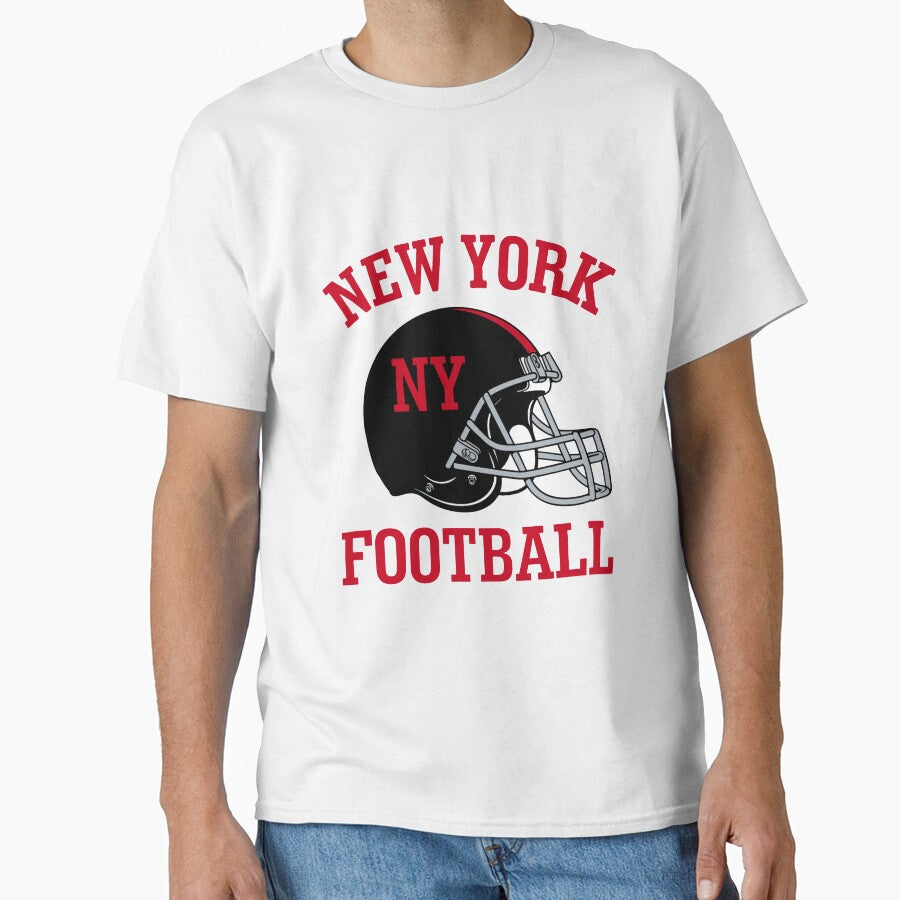 New York Football T-Shirt for Men and Women by AllStarMerch