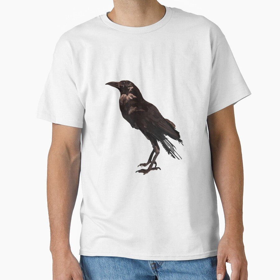 A is for American Crow,American Crow Artwork – Intelligent Bird Illustration and Urban Wildlife Design by PrettylittlepastelUk