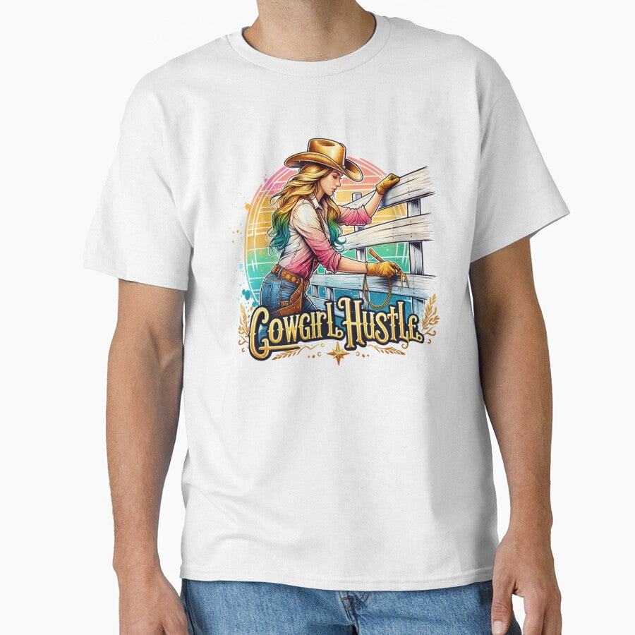 Wild West Cowgirl Hustle: Tshirts, Mugs, Stickers & More by artedigital99