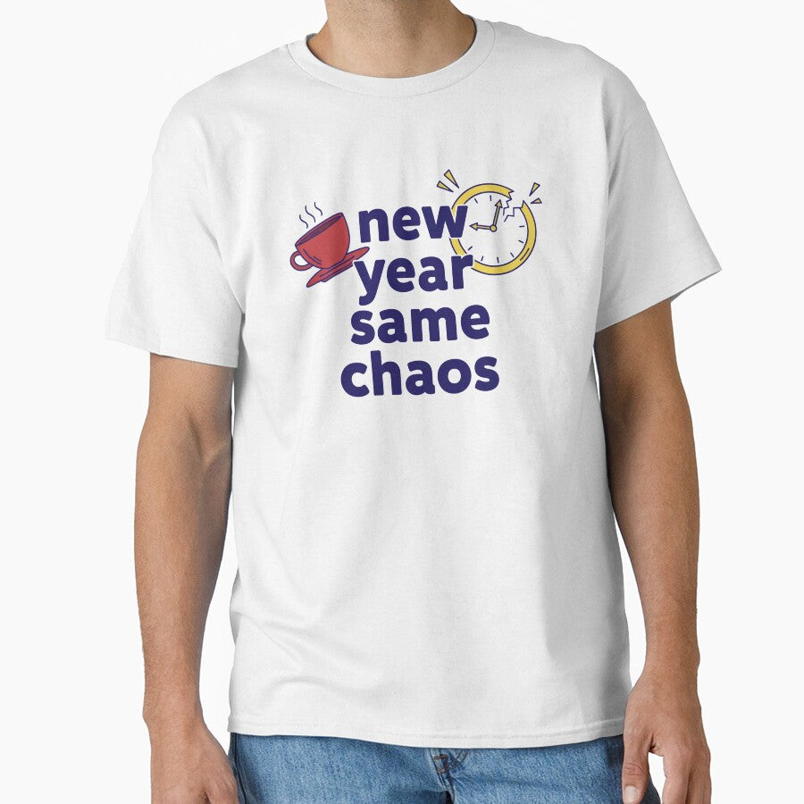 New Year Same Chaos Funny 2026 Quote by lowbatterydept