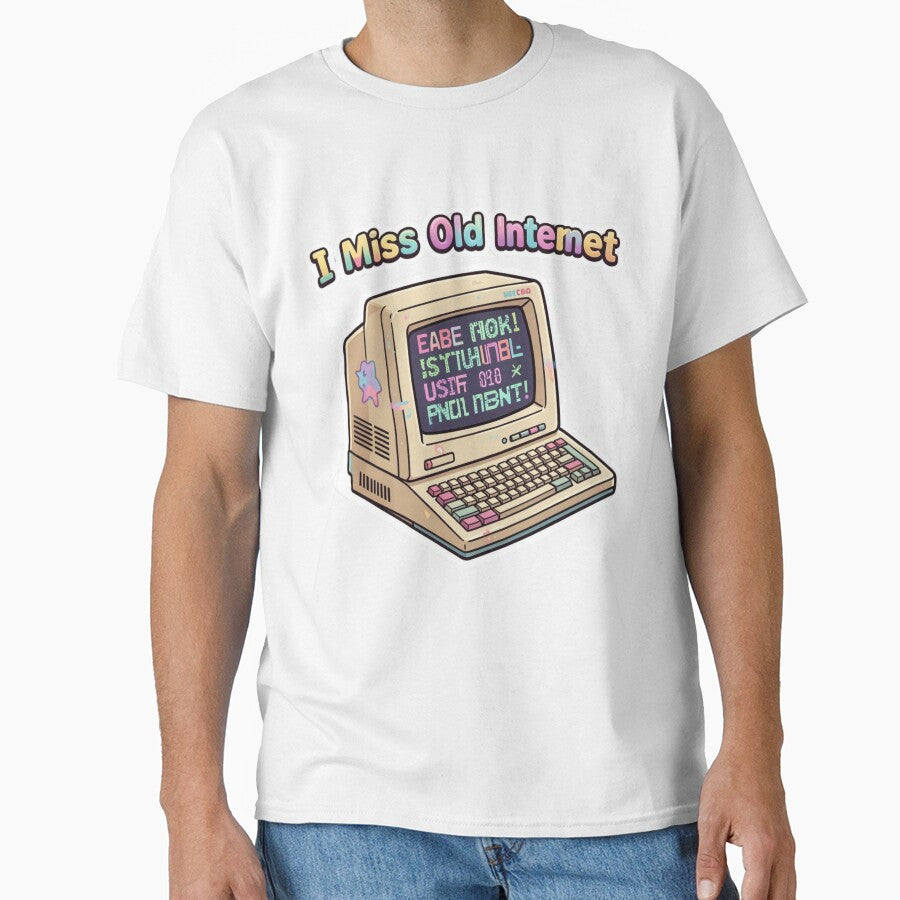 I Miss the Old Internet – Retro Tech by  Bold Border Studio.