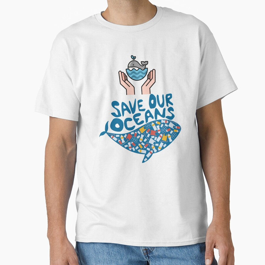 Save Our Oceans , Eco Awareness Graphic . by  StickAndStyle