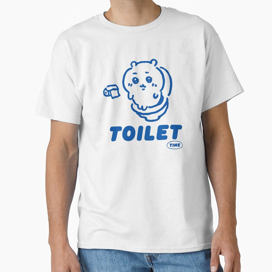 Chiikawa on the Toilet Potty | Hachiware Usagi | Poop Pooping Meme Sticker by 1522Shop
