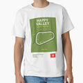 Minimalist Happy Valley Horse Racing Course Line Print by The Circuit Collection