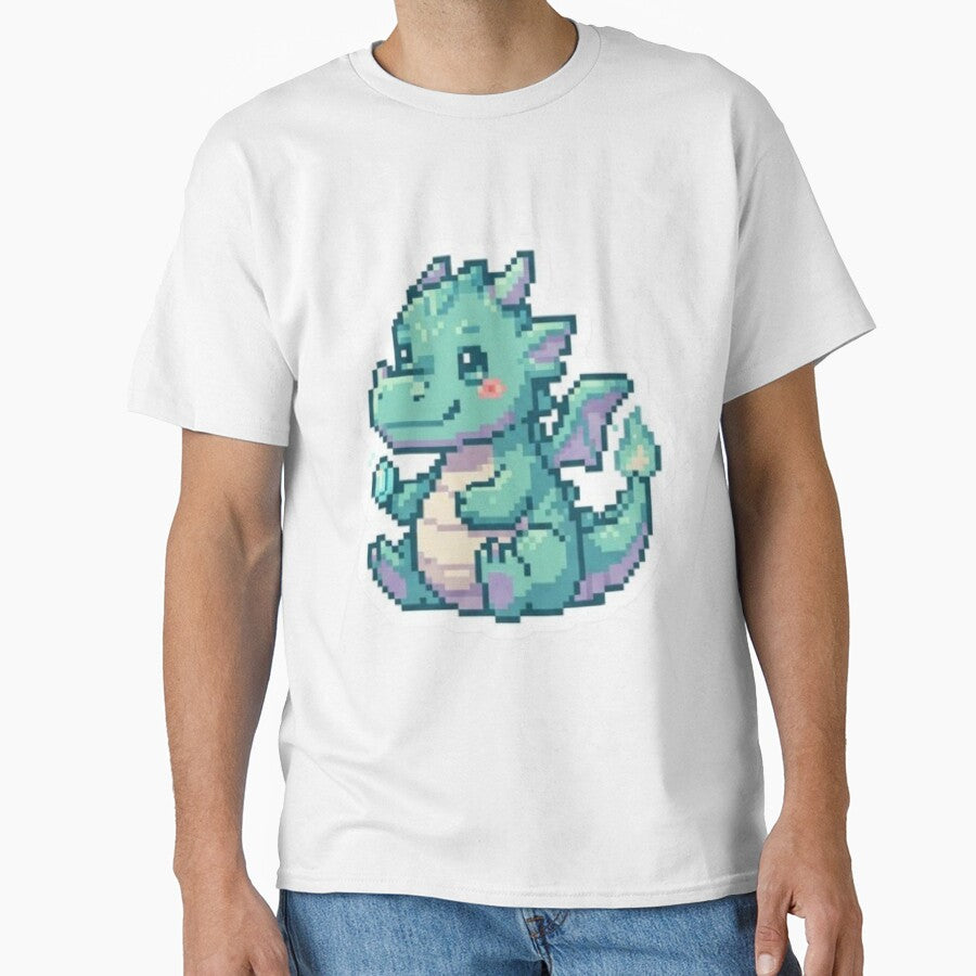 Pixel Art Dragon with Magic Treasure by Purpleclomb