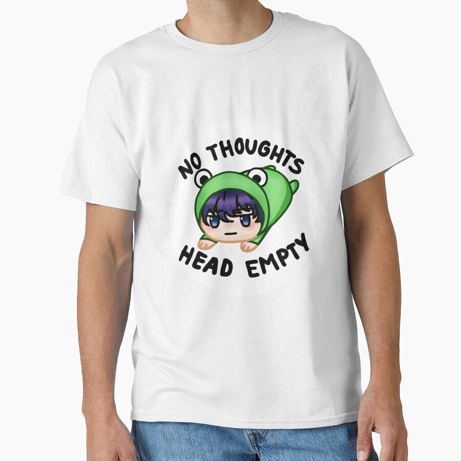 Cute Frog Anime Style "No thoughts head empty" by Cosm0s-Corner