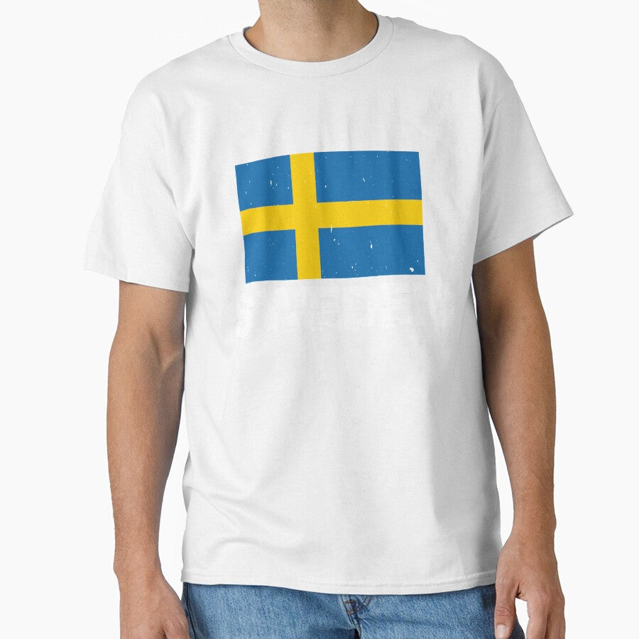 Sweden Flag T-Shirt for Men and Women by AllStarMerch