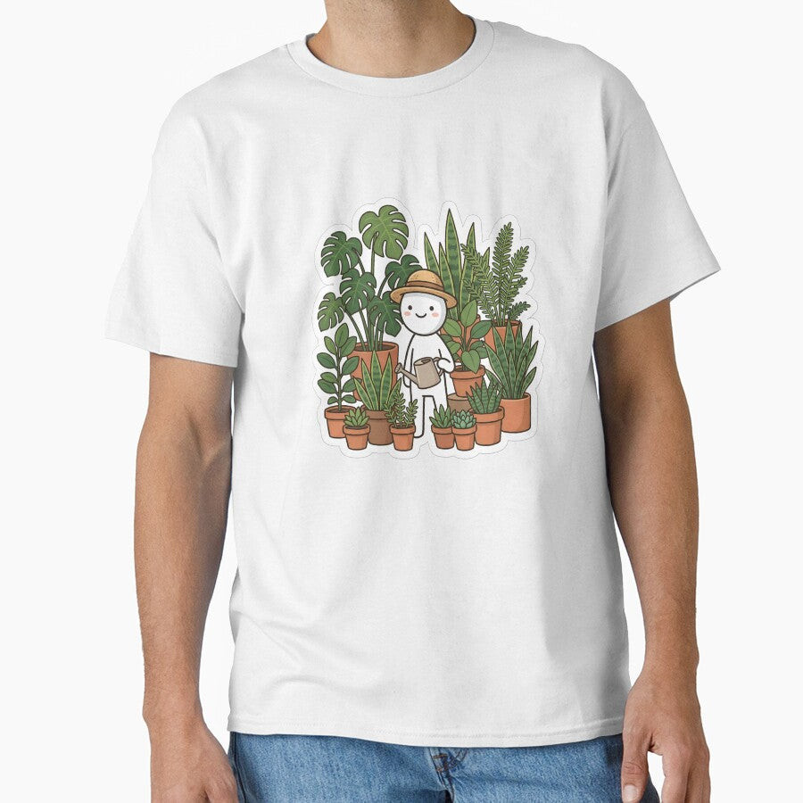 Funny Plant Lover Stickman Indoor Jungle Gardener Aesthetic by StickyGuys
