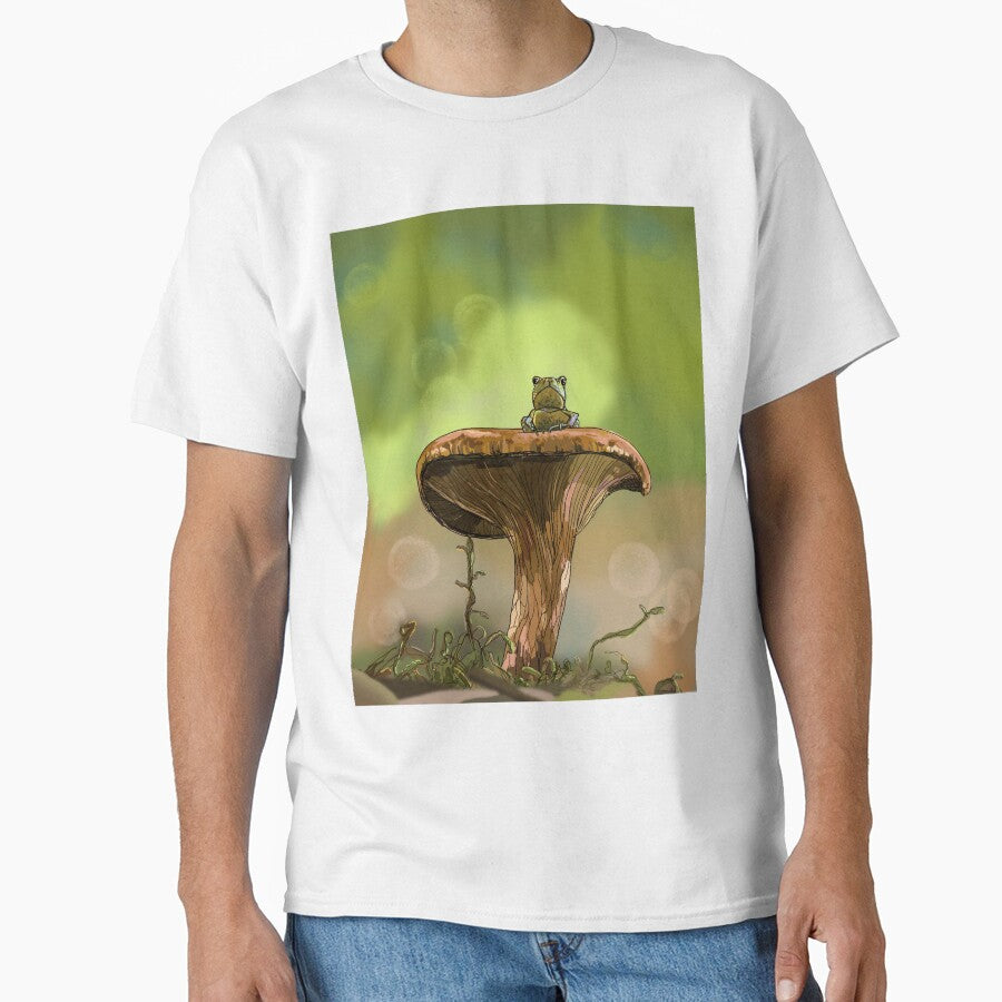 Frog on Mushroom by Chigurena